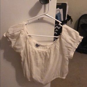 White crop top